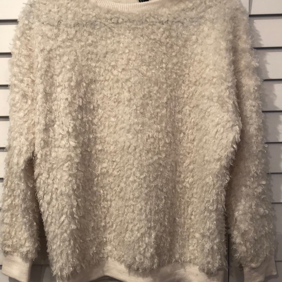 Forever 21 fuzzy cream sweater - Picture 2 of 3